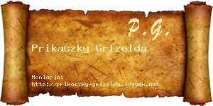 Prikaszky Grizelda névjegykártya